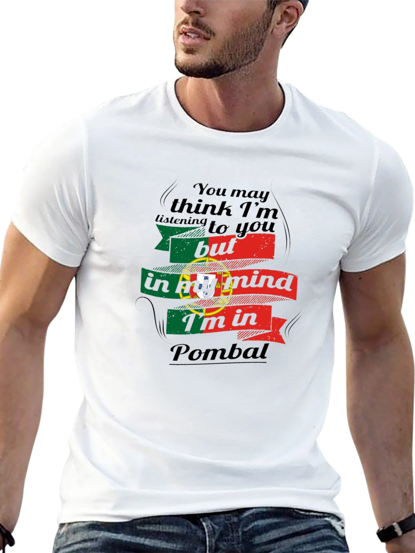 Portugal Pombal Mind T-Shirt - Novelty Travel Shirt