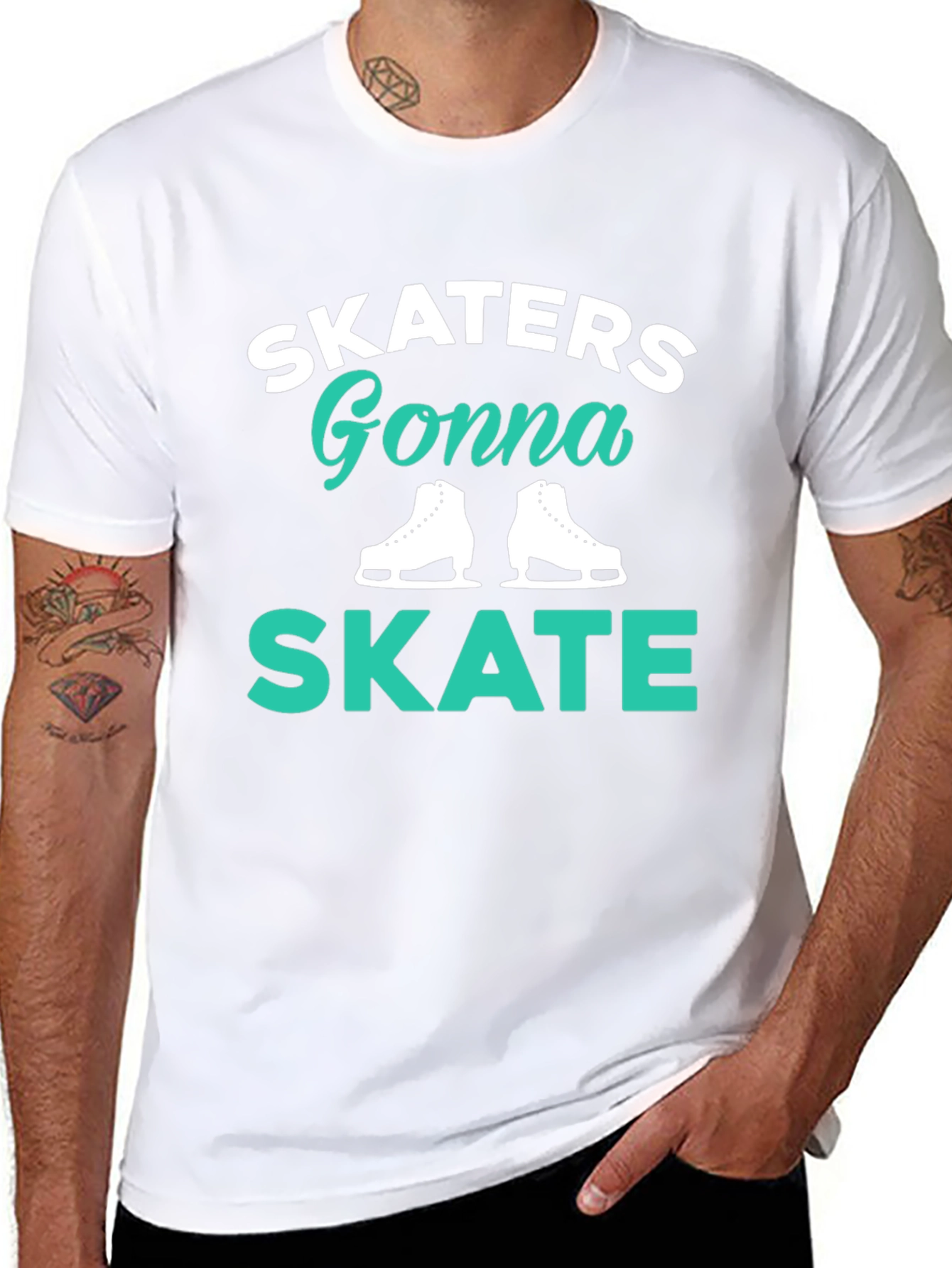 Skaters Gonna Skate Black T-Shirt