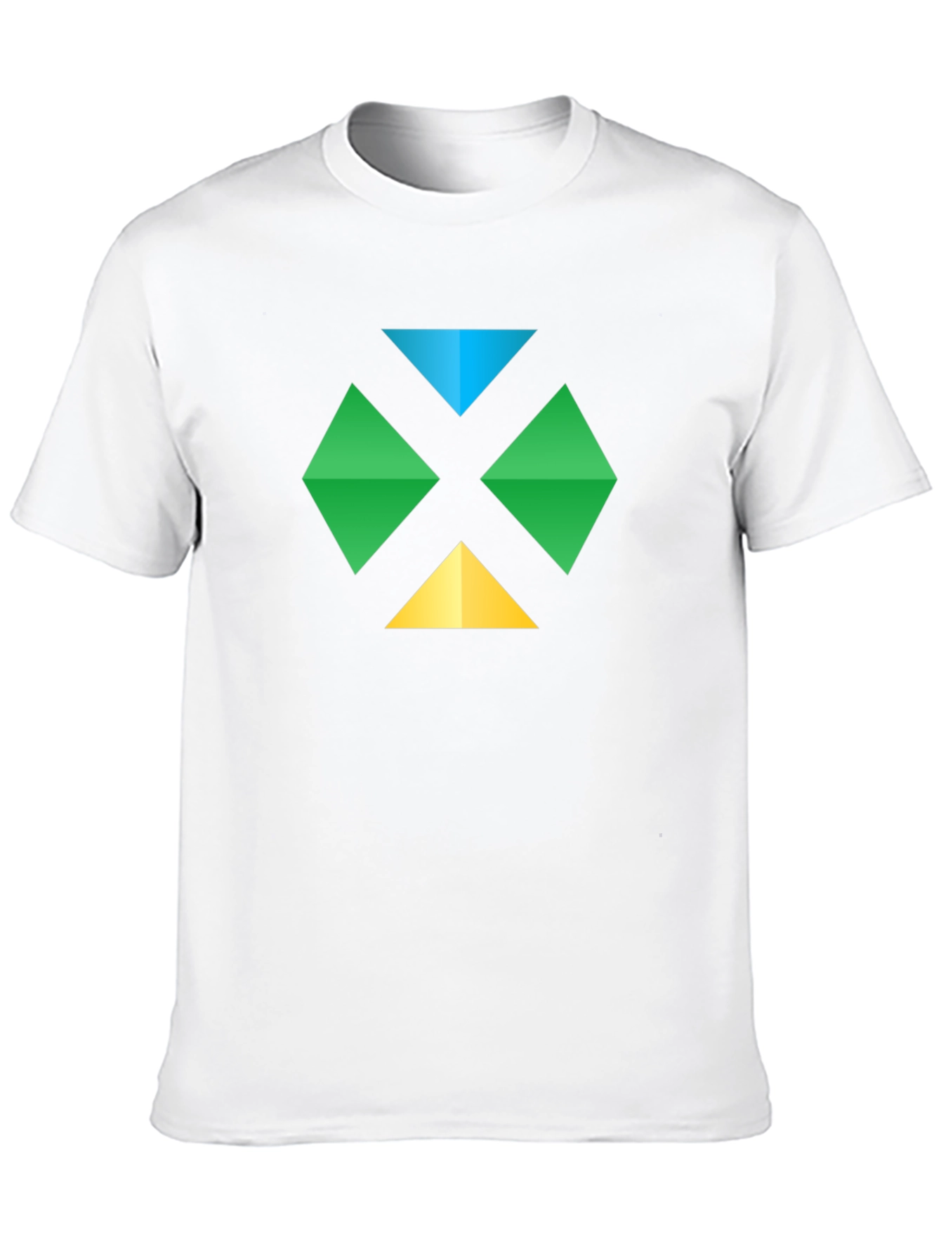 Geometric Diamond Graphic Tee - Casual Comfort