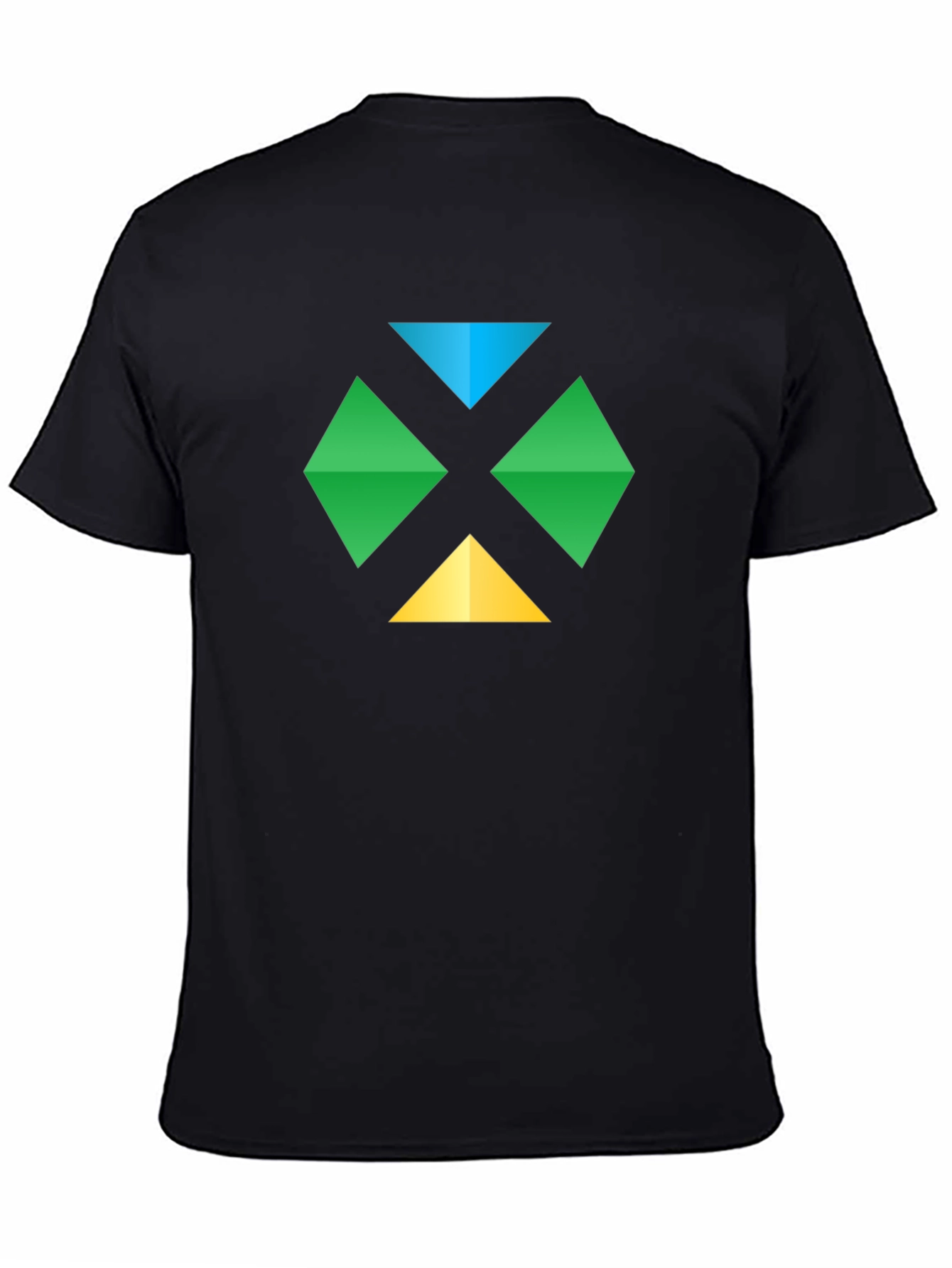 Geometric Diamond Graphic Tee - Casual Comfort
