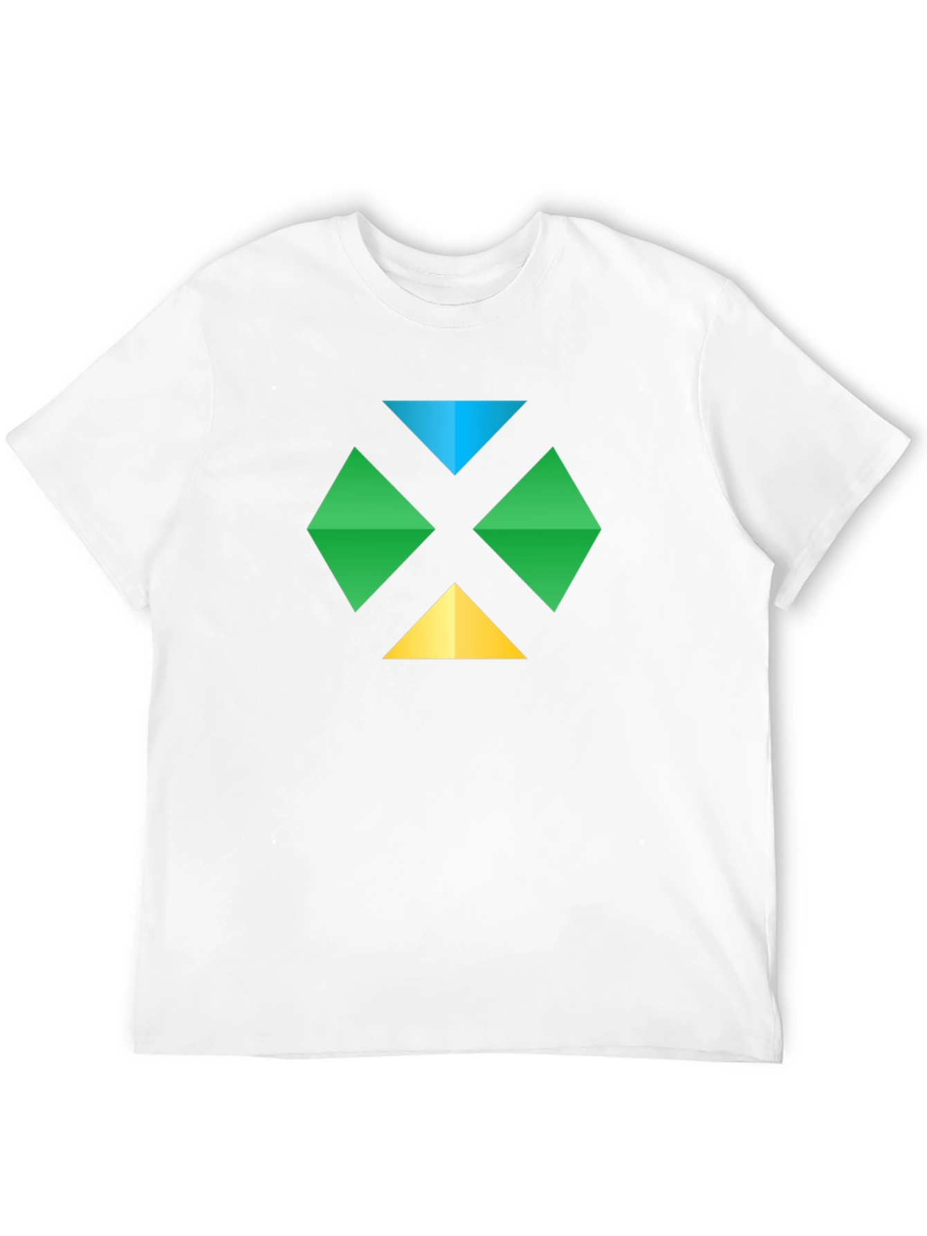 Geometric Diamond Graphic Tee - Casual Comfort