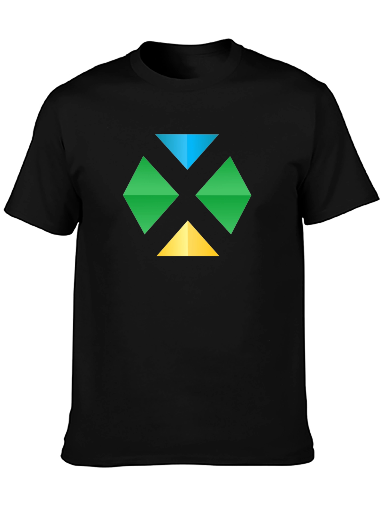 Geometric Diamond Graphic Tee - Casual Comfort