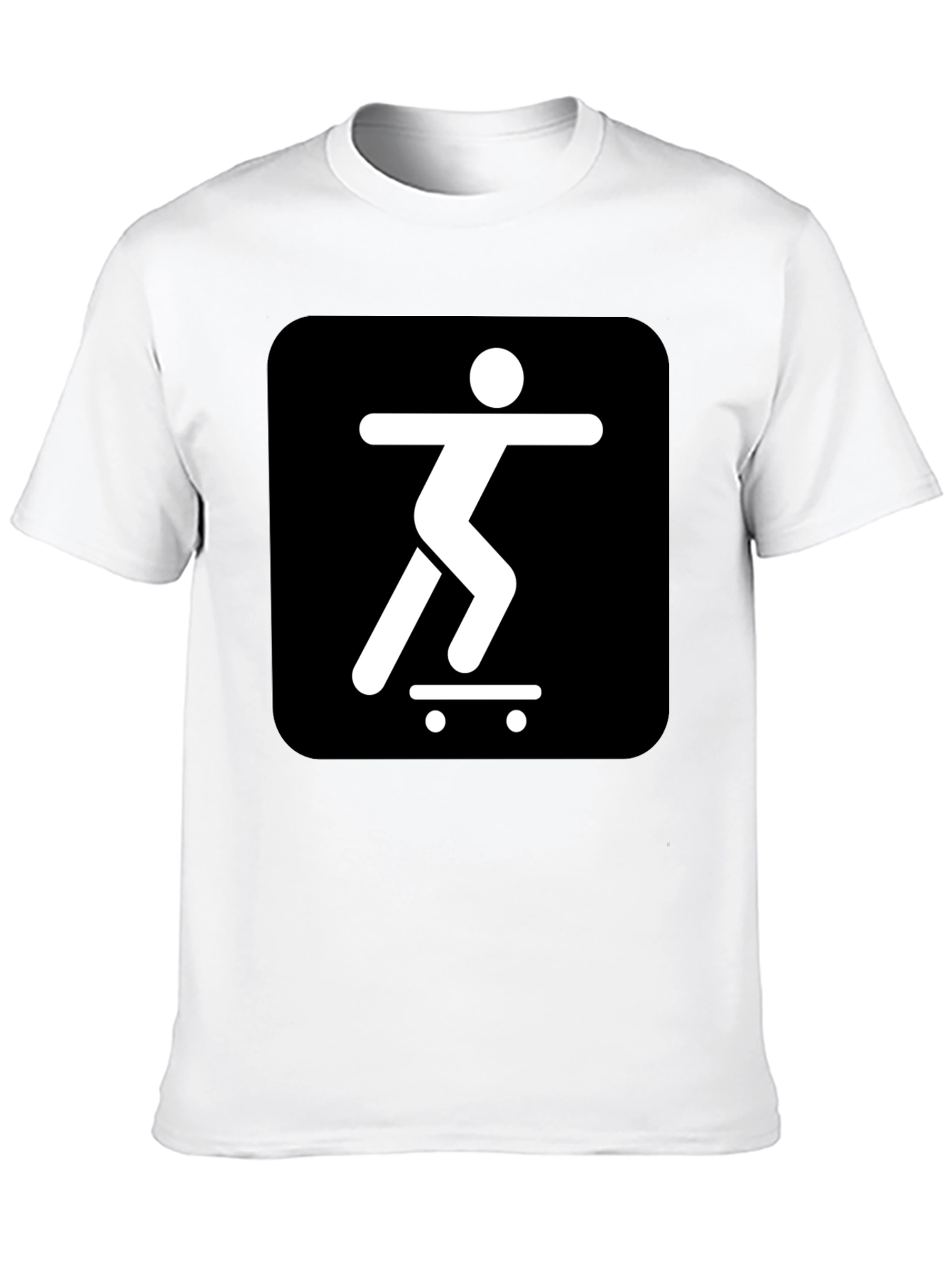Skater Icon Graphic Tee - Cool Black T-Shirt