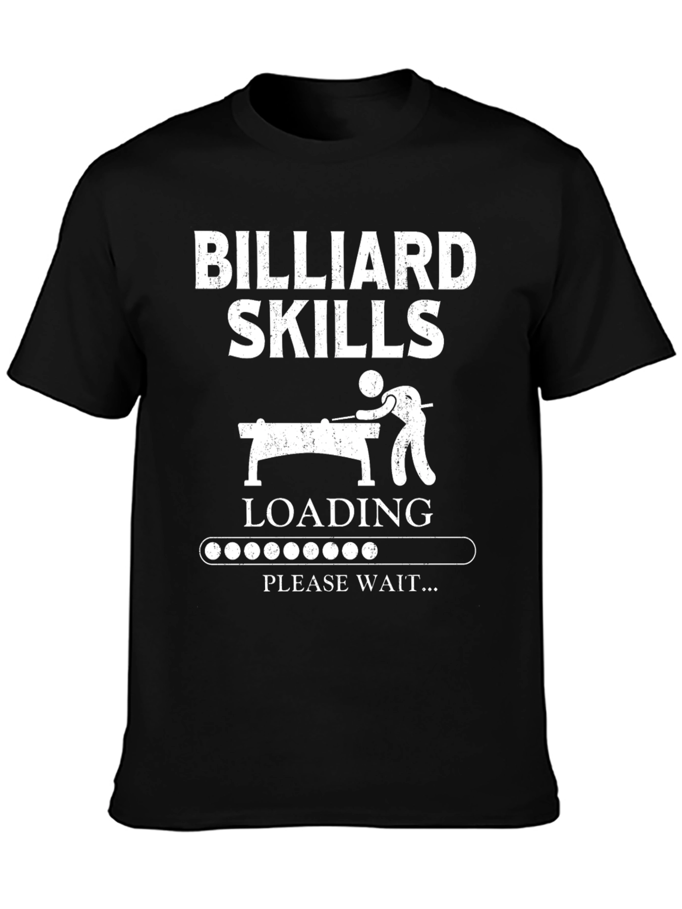 Billiard Skills Loading Graphic Tee - Black