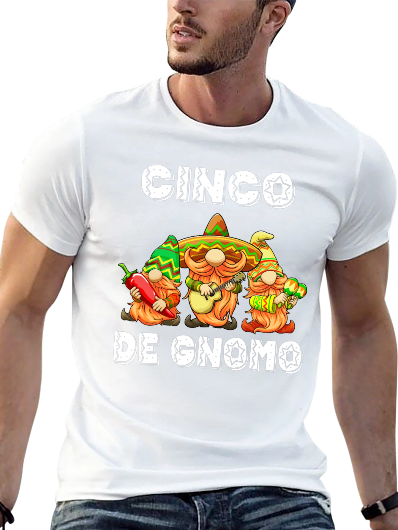 Cinco De Gnomo T-Shirt - Festive Gnomes!