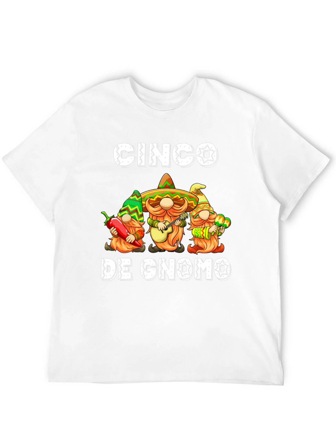 Cinco De Gnomo T-Shirt - Festive Gnomes!