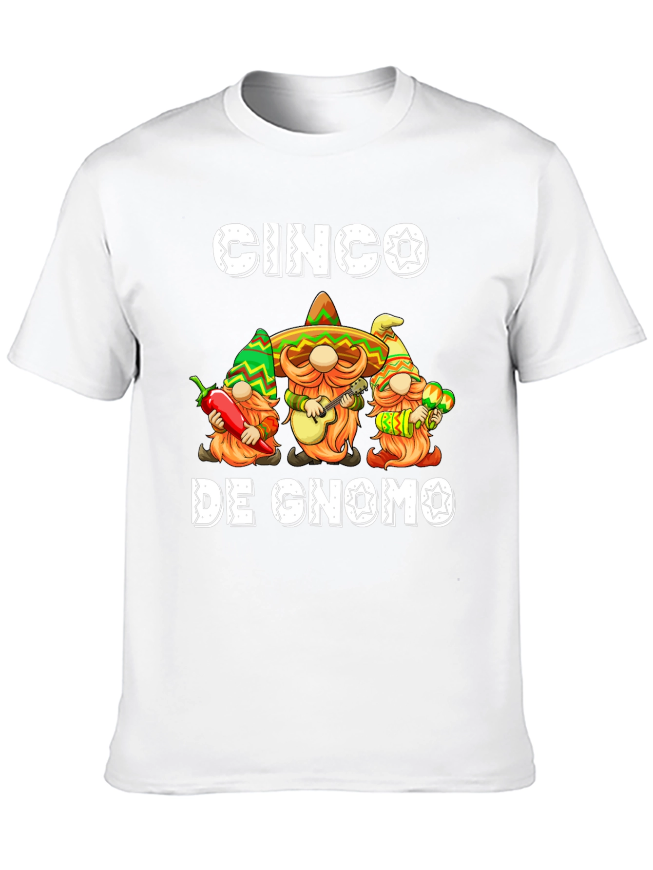Cinco De Gnomo T-Shirt - Festive Gnomes!