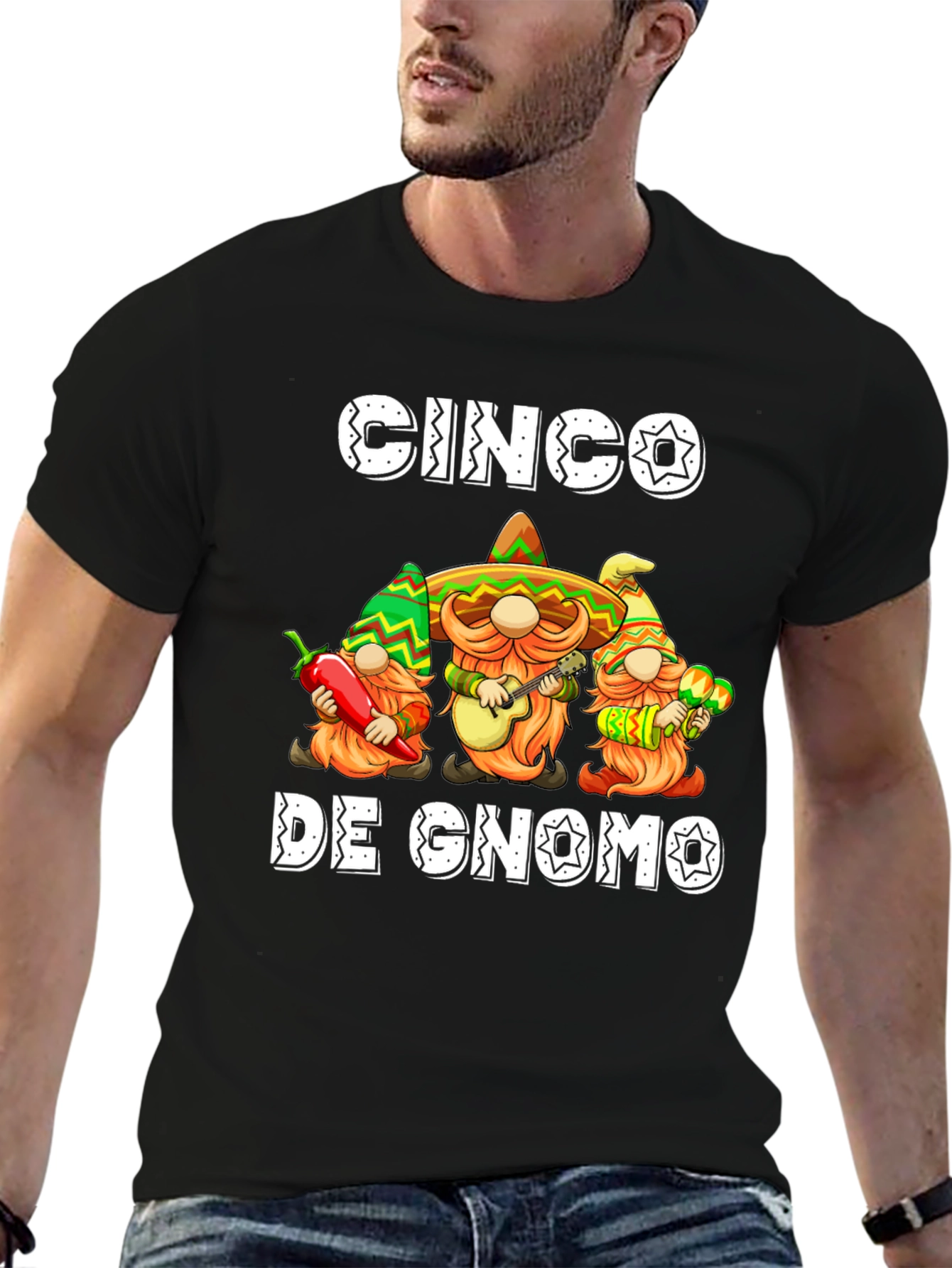 Cinco De Gnomo T-Shirt - Festive Gnomes!