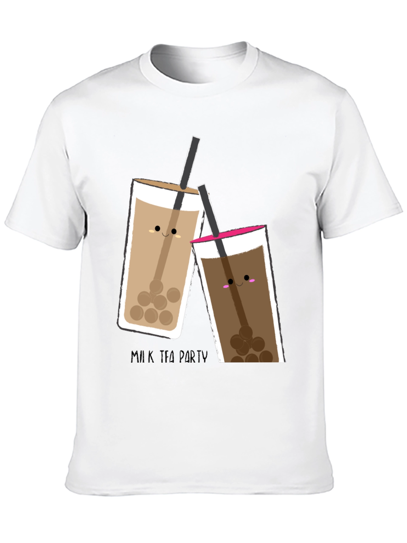 Cute Bubble Tea T-Shirt - Milk Tea Party
