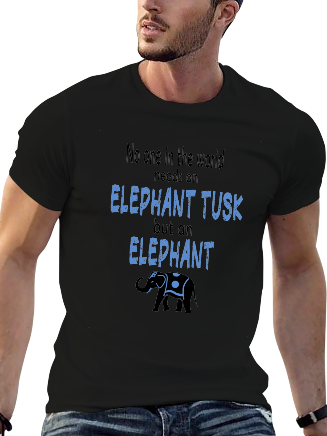 Elephant Tusk Graphic T-Shirt