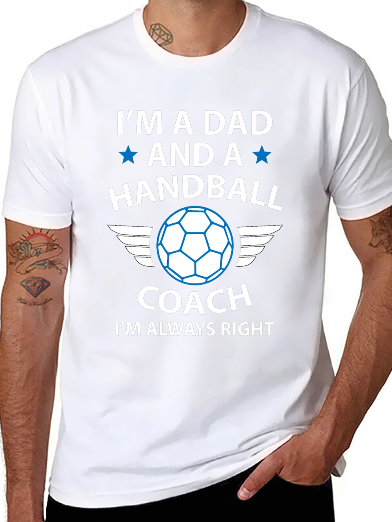 Handball Dad Coach T-Shirt - Always Right!