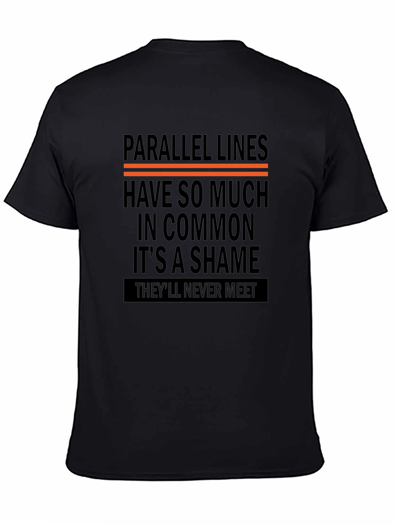 Parallel Lines Graphic Tee - Never Meet Humor