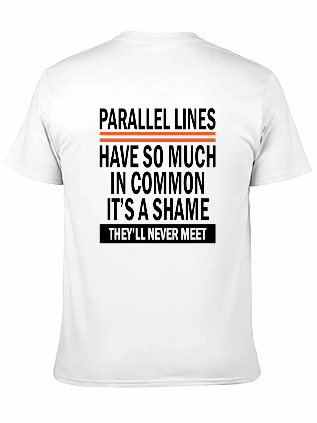 Parallel Lines Graphic Tee - Never Meet Humor