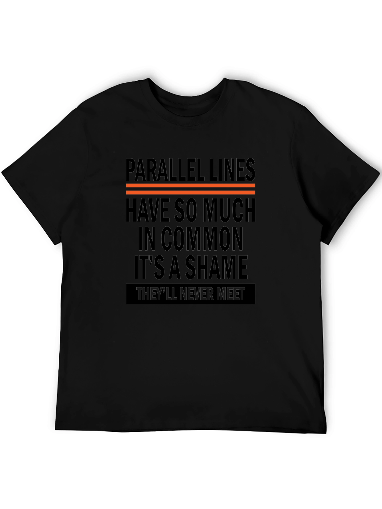 Parallel Lines Graphic Tee - Never Meet Humor