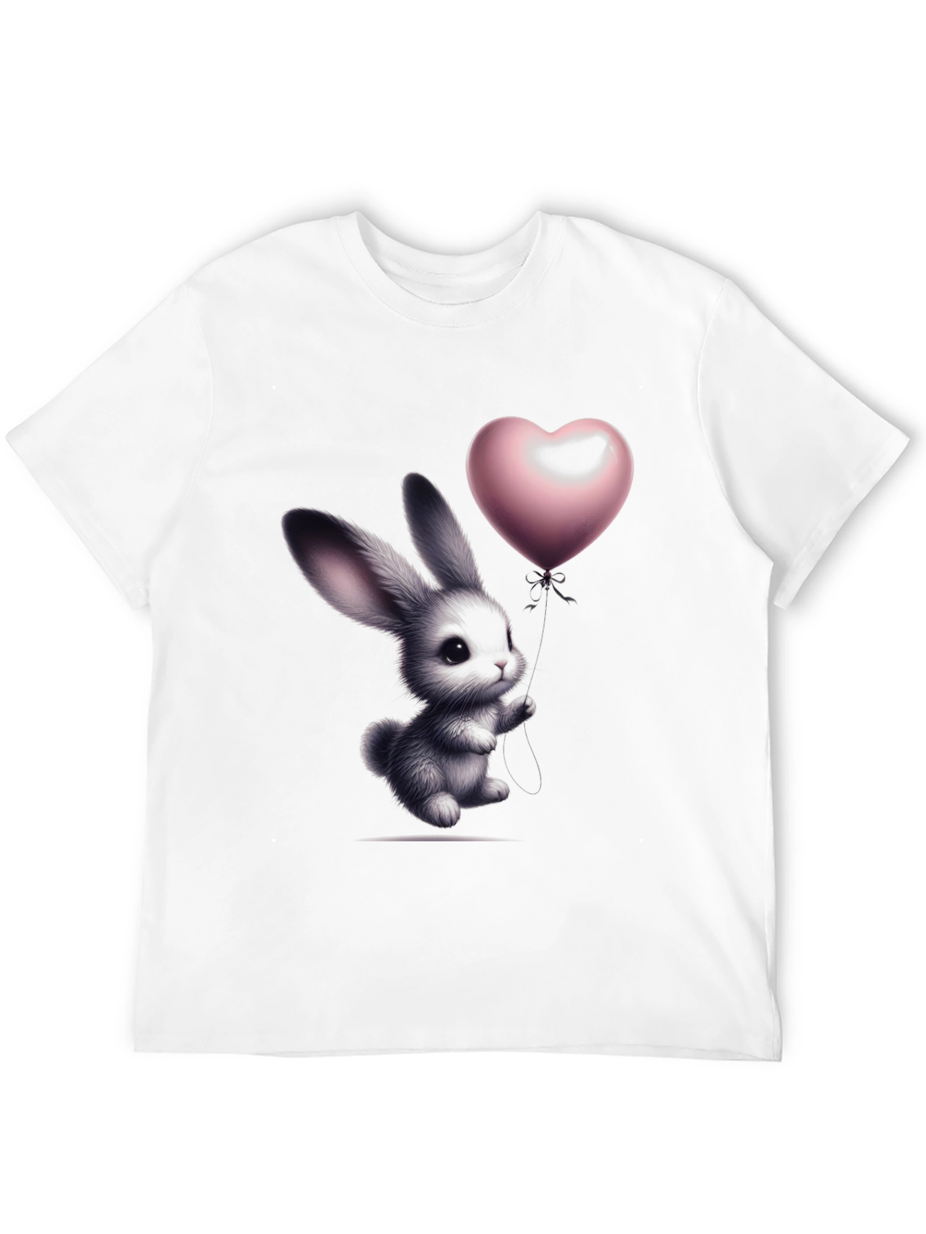 Bunny Heart Balloon Graphic T-Shirt