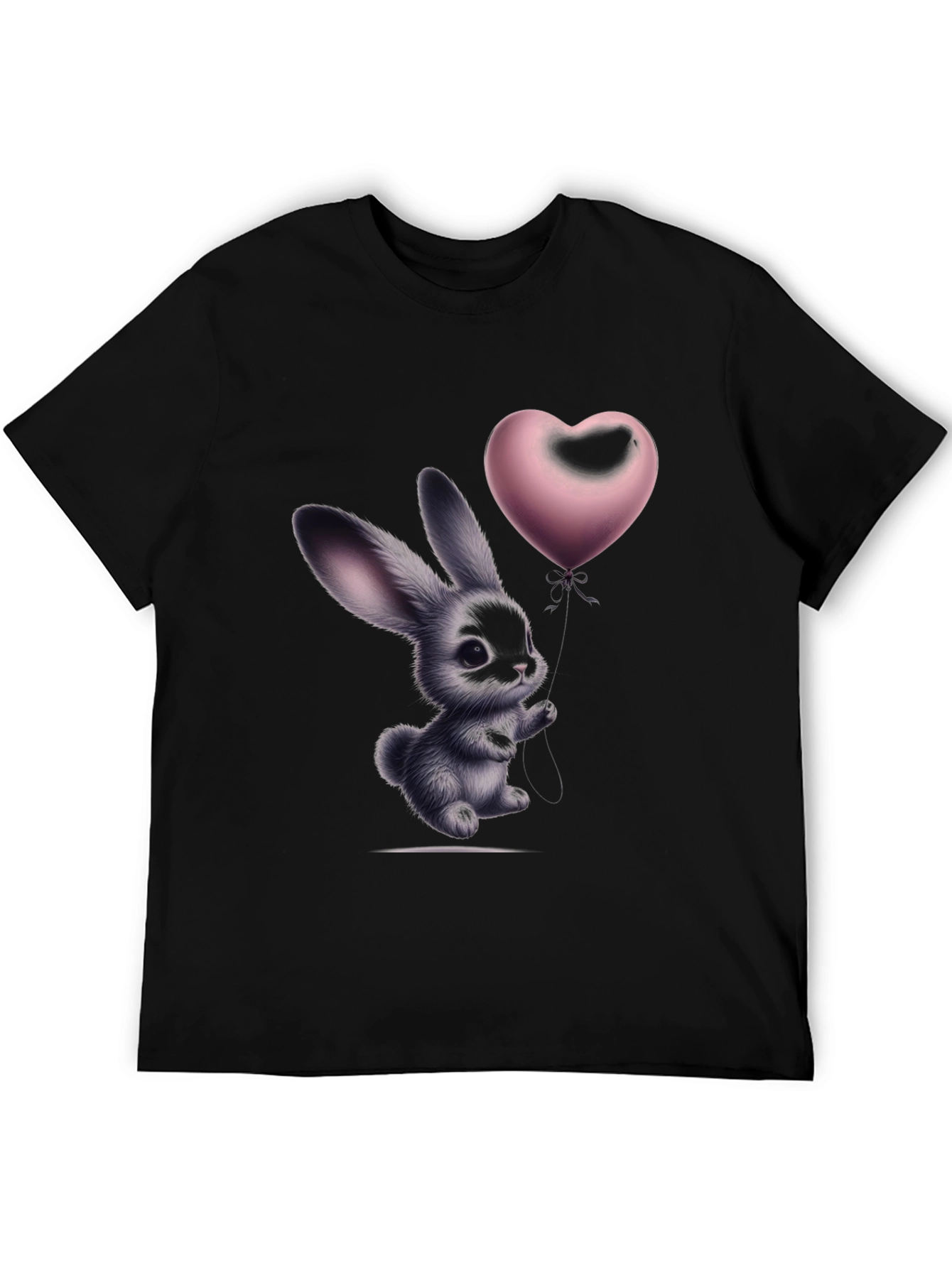 Bunny Heart Balloon Graphic T-Shirt