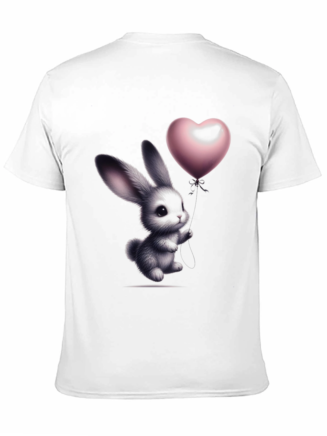 Bunny Heart Balloon Graphic T-Shirt