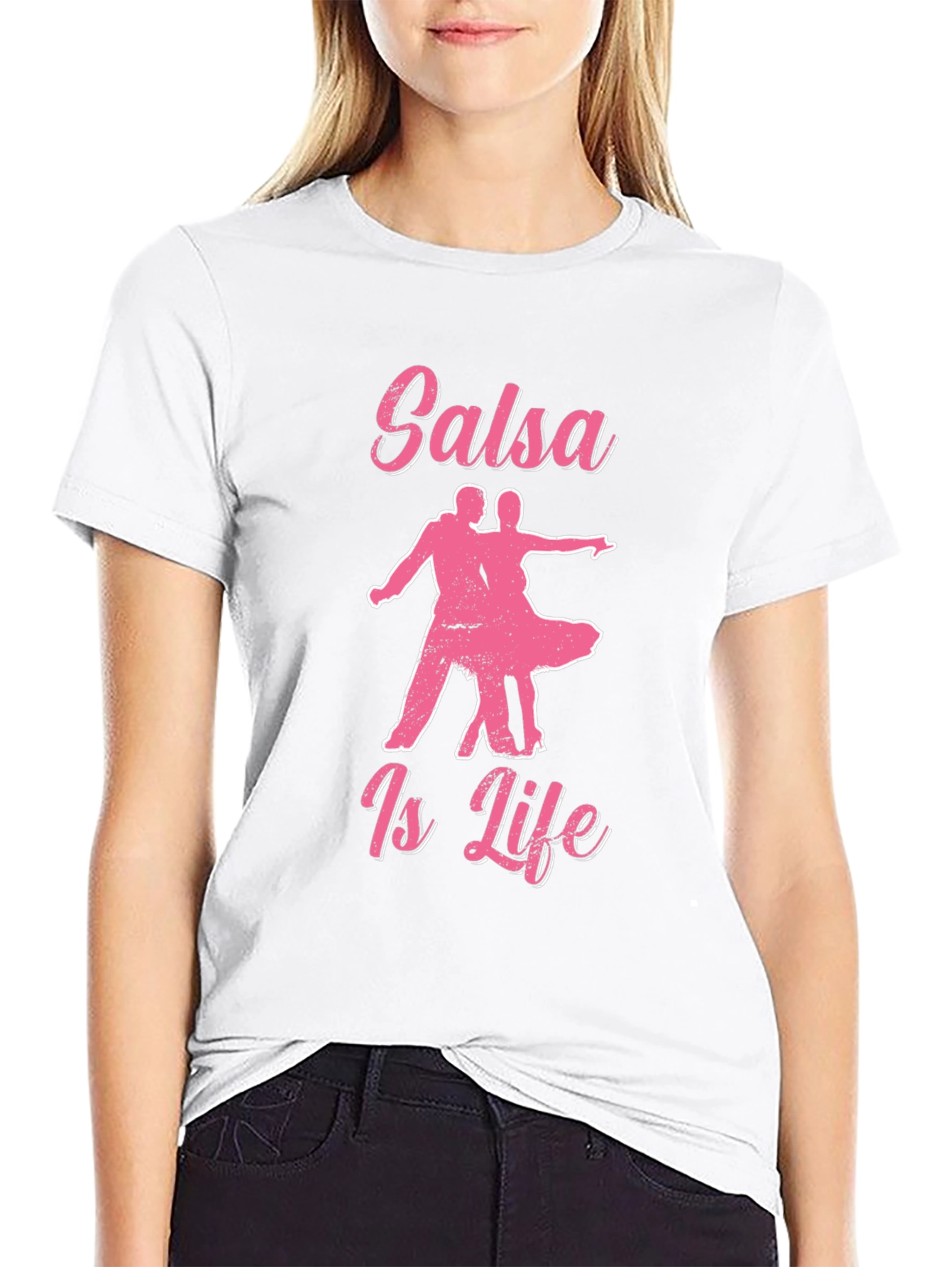 Salsa Is Life Graphic Tee - Black