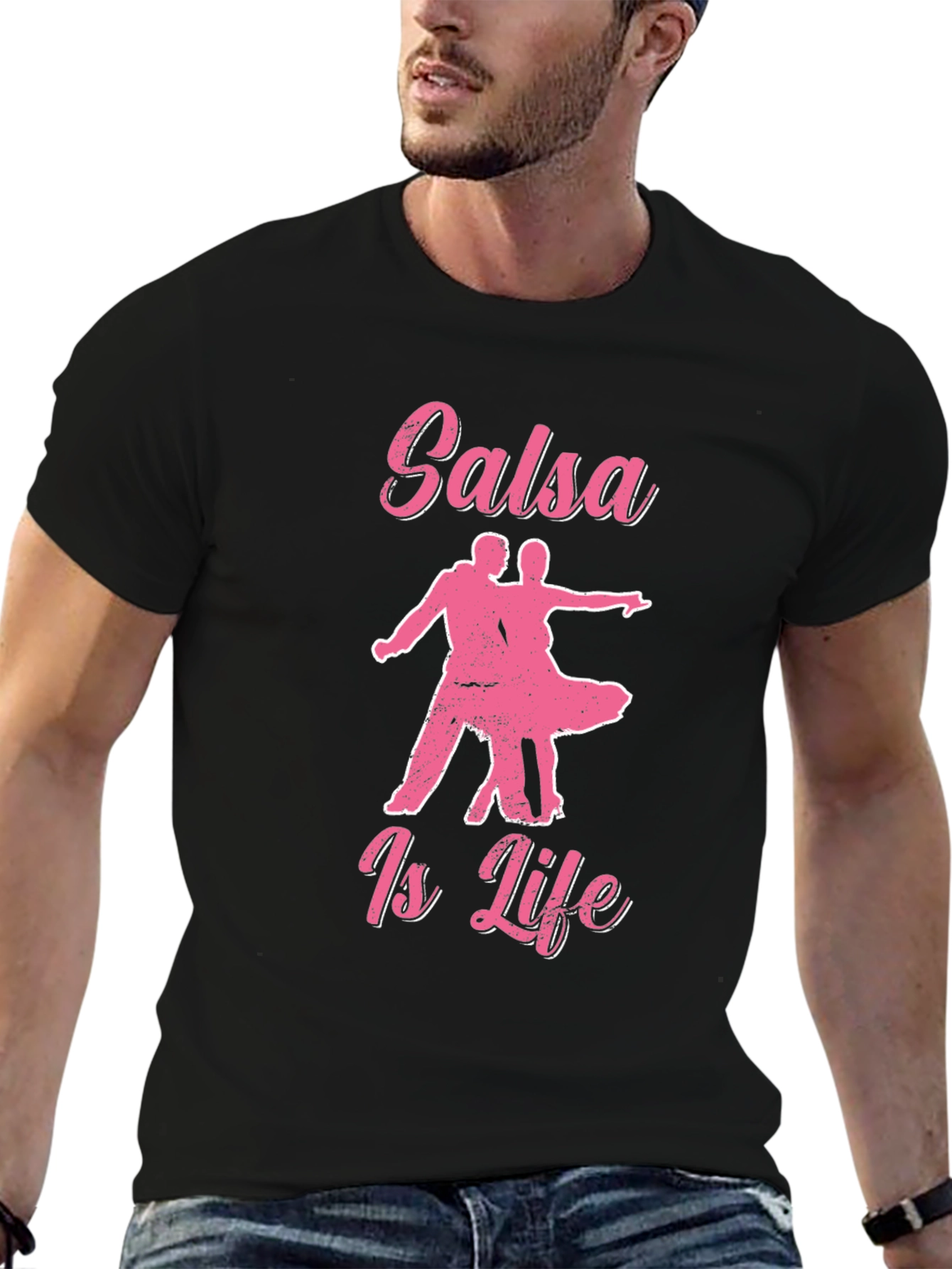Salsa Is Life Graphic Tee - Black