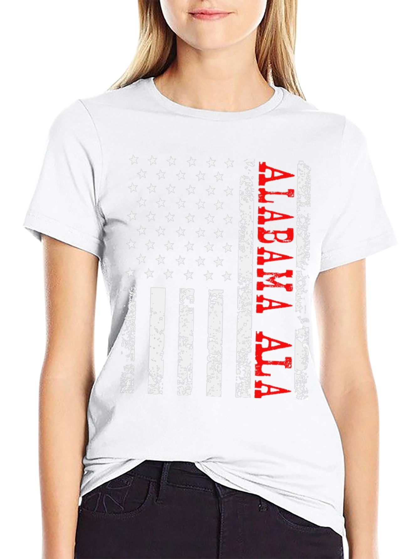 Alabama Flag T-Shirt Patriotic Gift