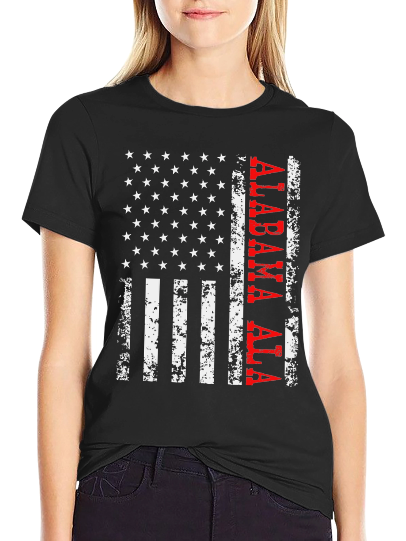 Alabama Flag T-Shirt Patriotic Gift