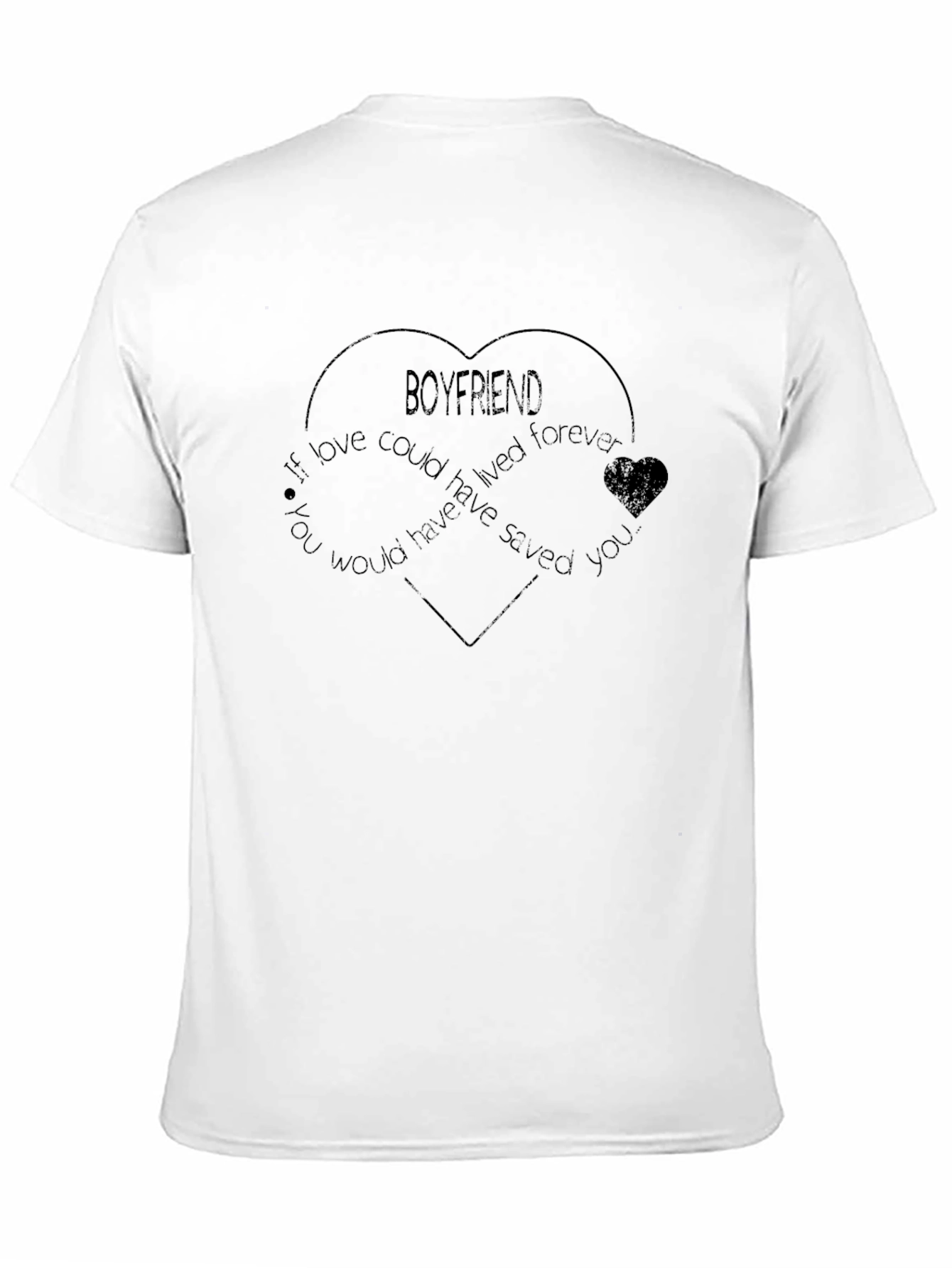 Boyfriend Memorial Heart T-Shirt