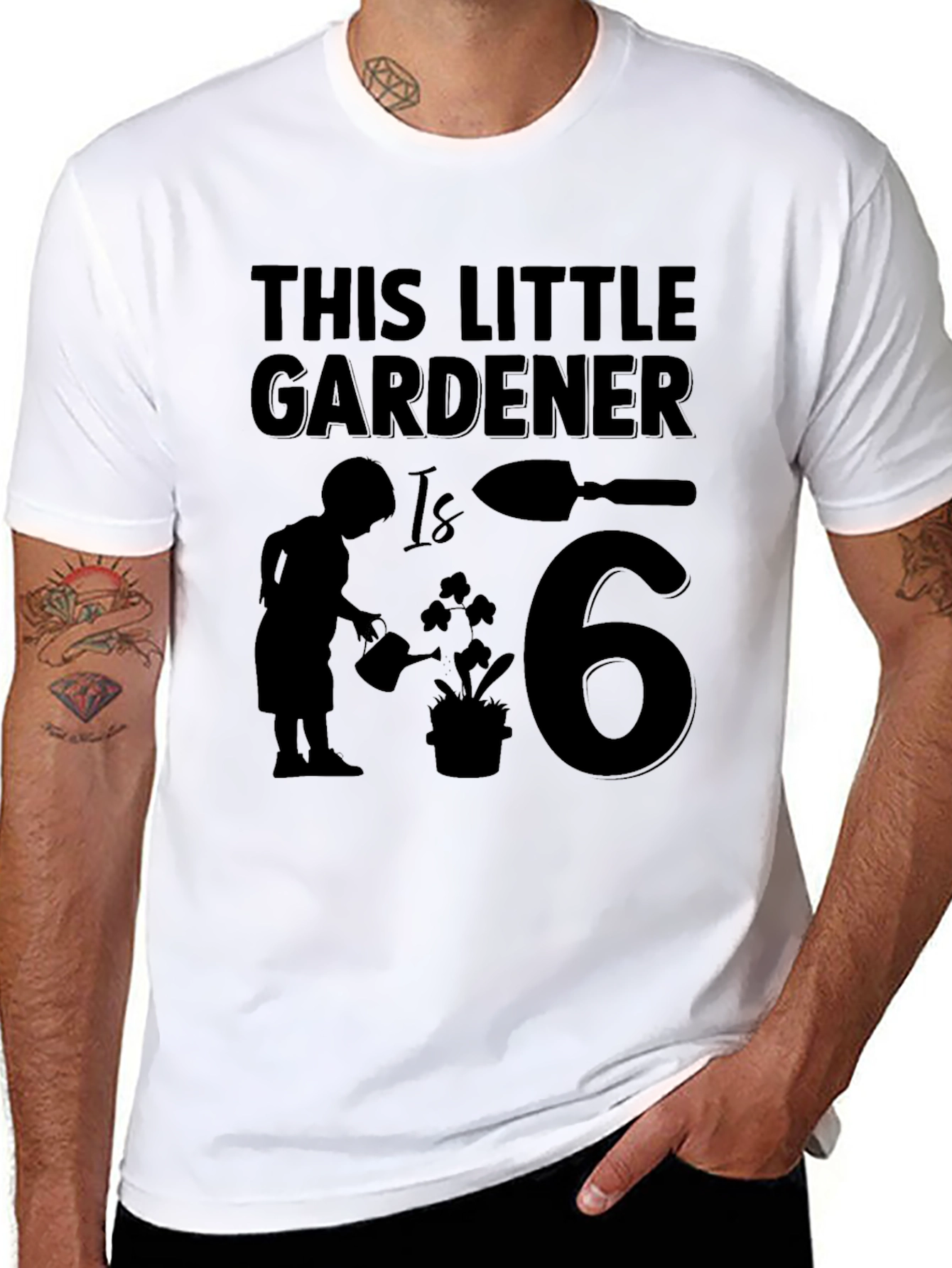 Little Gardener 6th Birthday T-Shirt