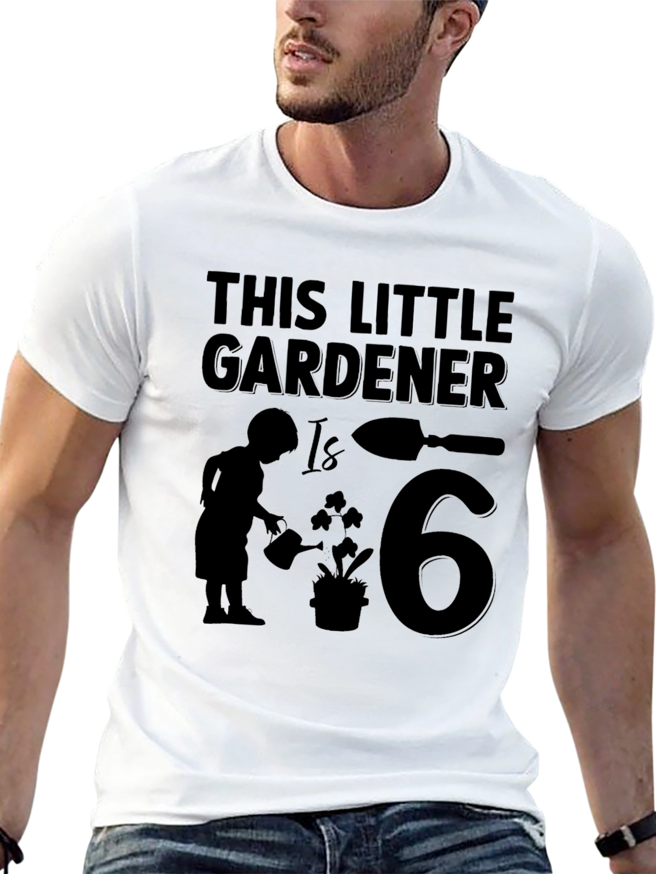 Little Gardener 6th Birthday T-Shirt