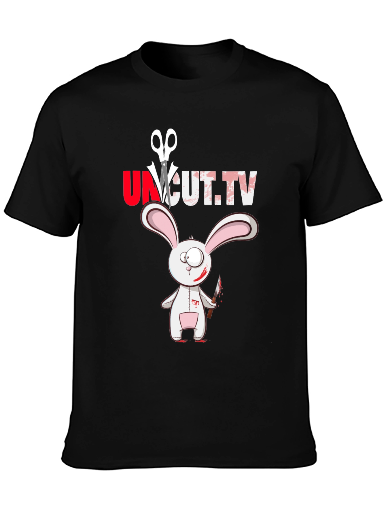 Uncut TV Creepy Bunny T-Shirt