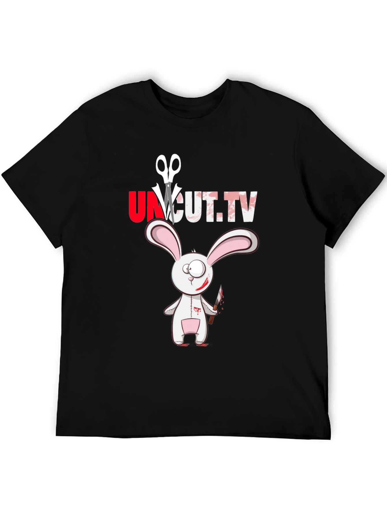 Uncut TV Creepy Bunny T-Shirt