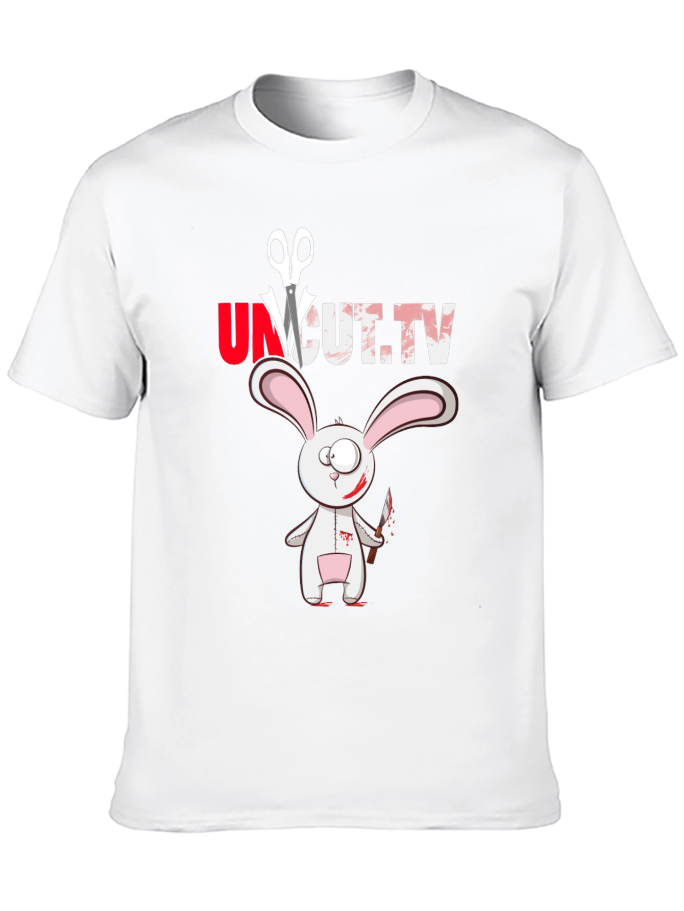 Uncut TV Creepy Bunny T-Shirt