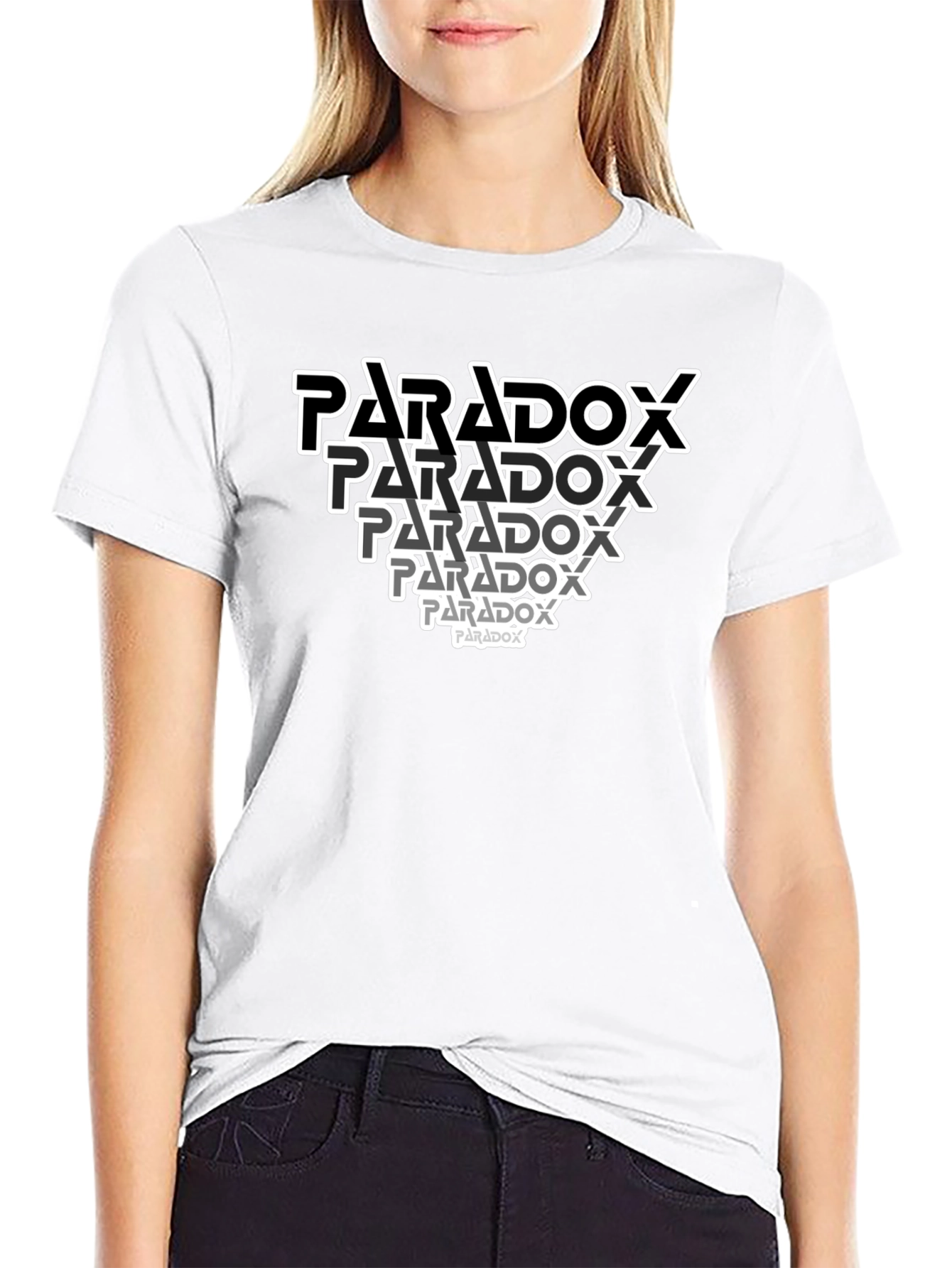Paradox Graphic Print Black T-Shirt