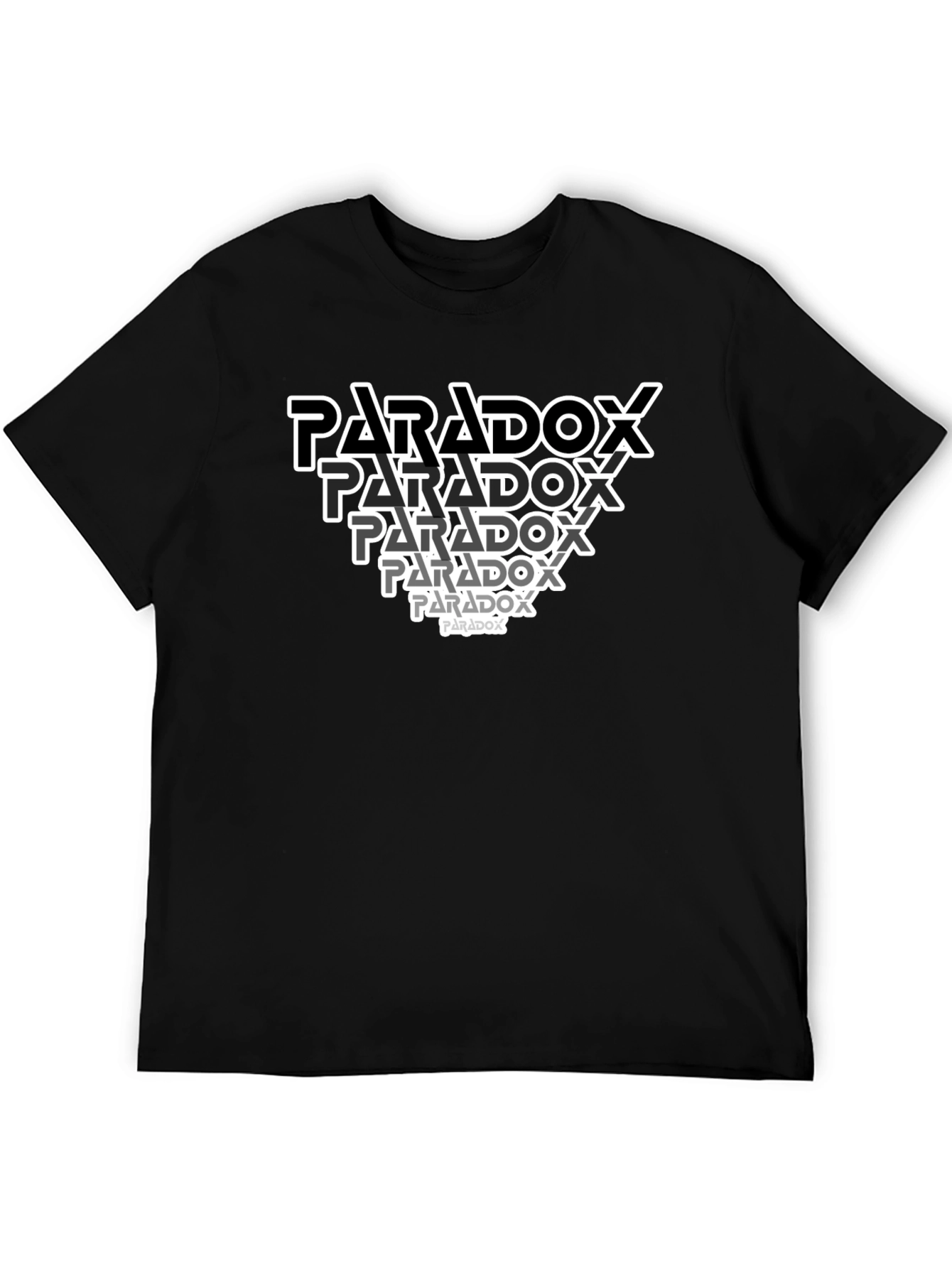 Paradox Graphic Print Black T-Shirt