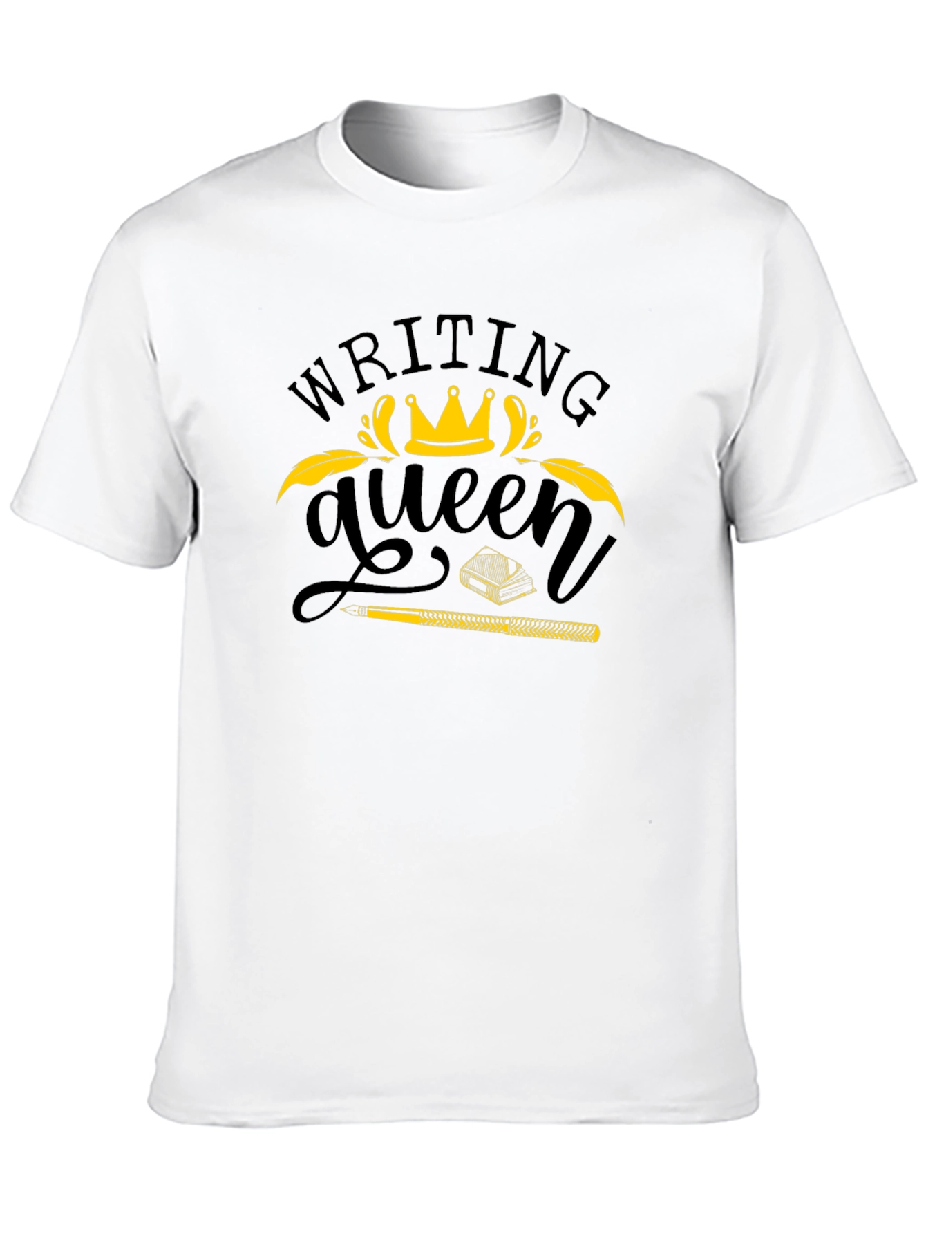 Writing Queen Black T-Shirt