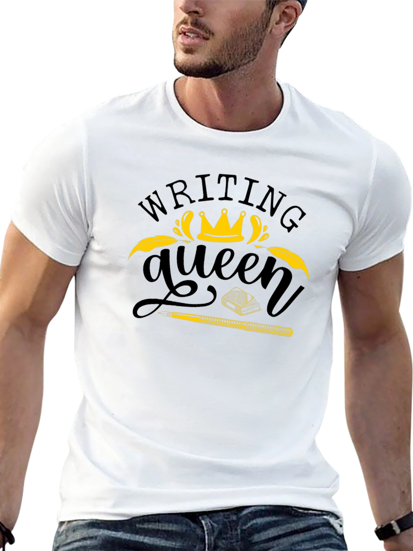 Writing Queen Black T-Shirt