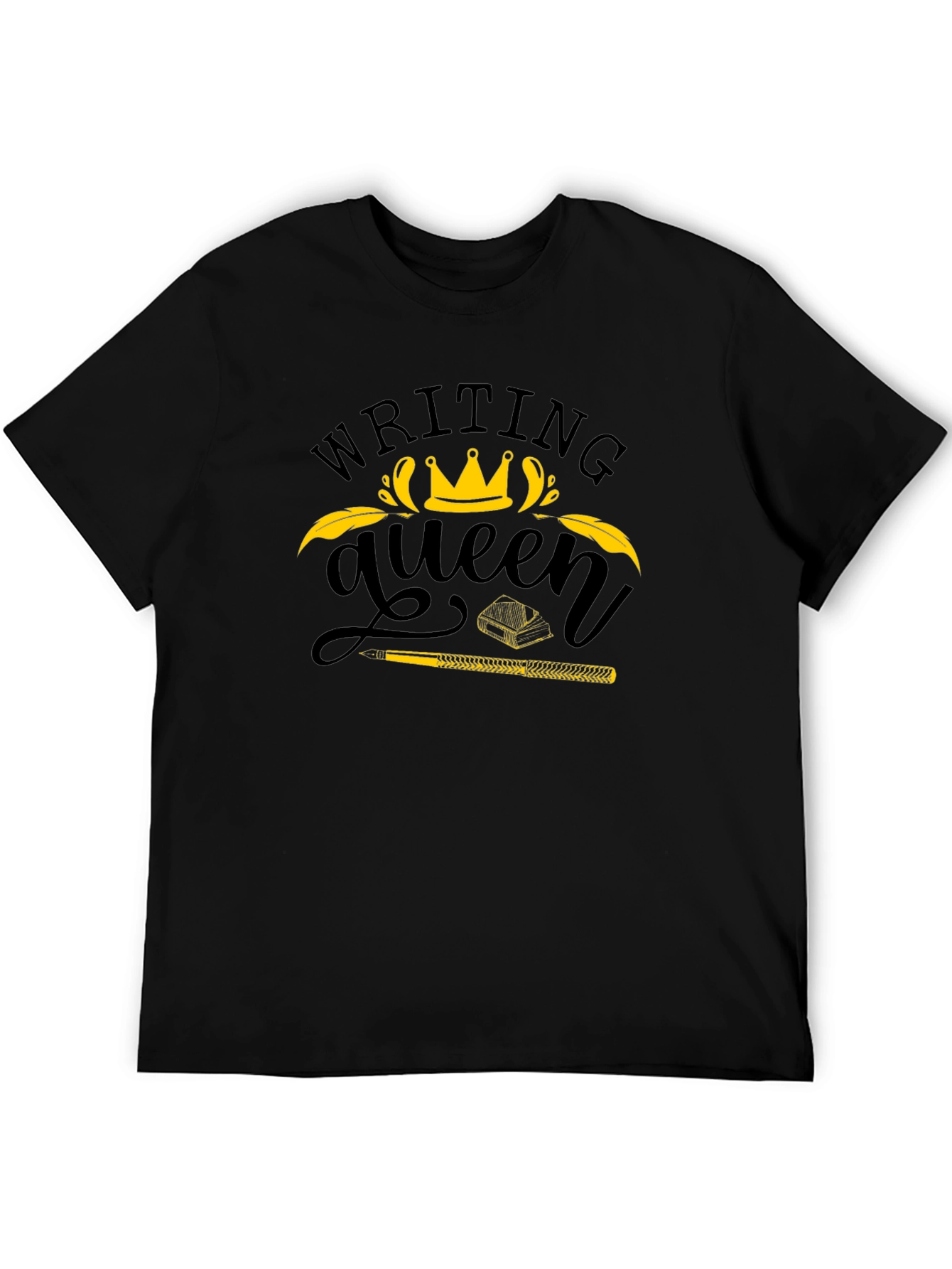 Writing Queen Black T-Shirt