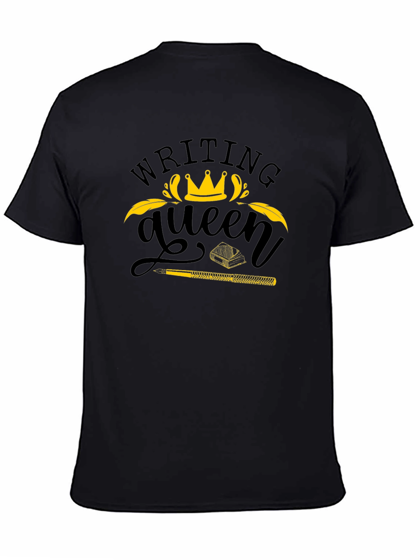 Writing Queen Black T-Shirt