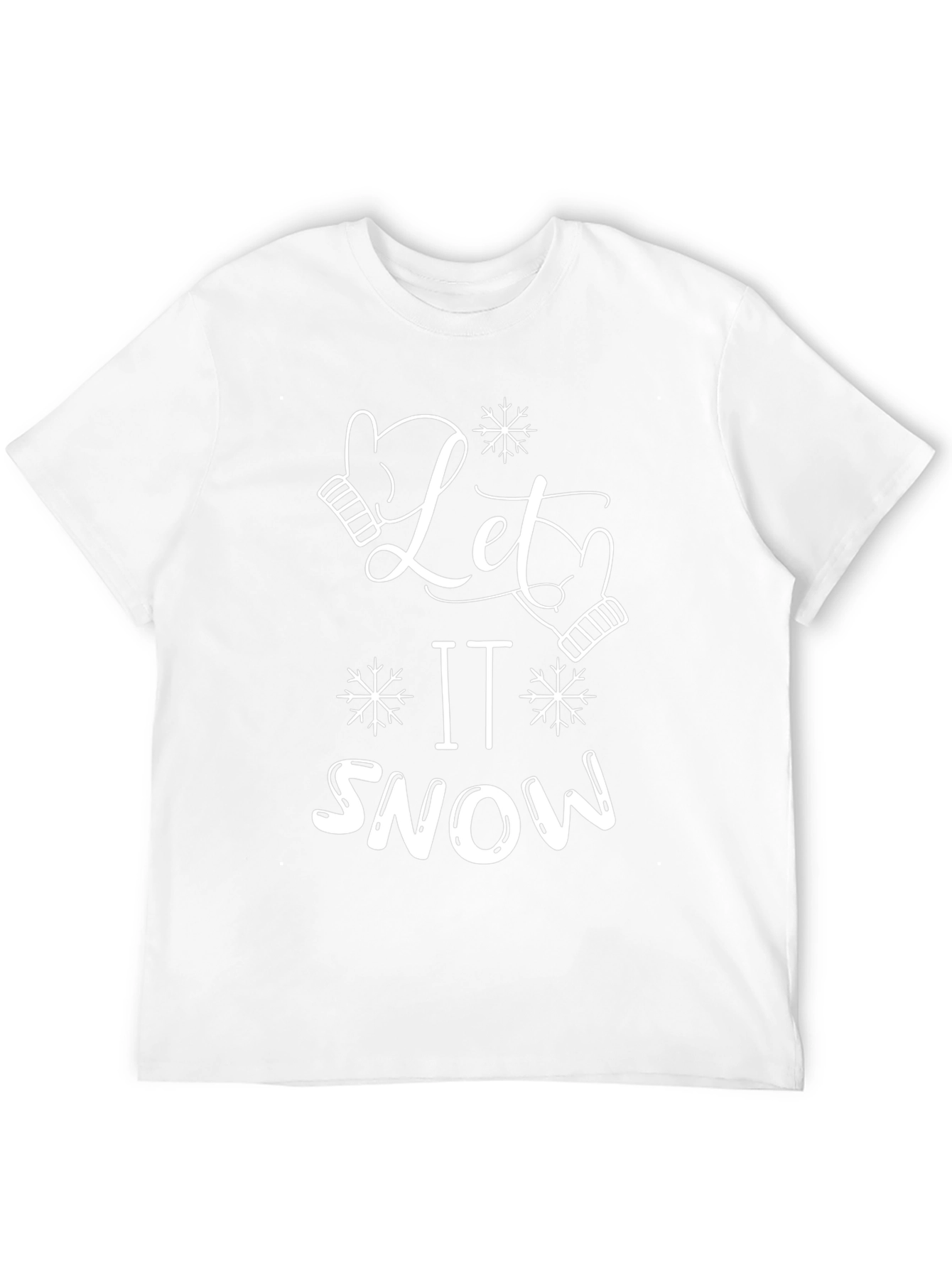 Let It Snow Graphic Tee - Holiday Shirt