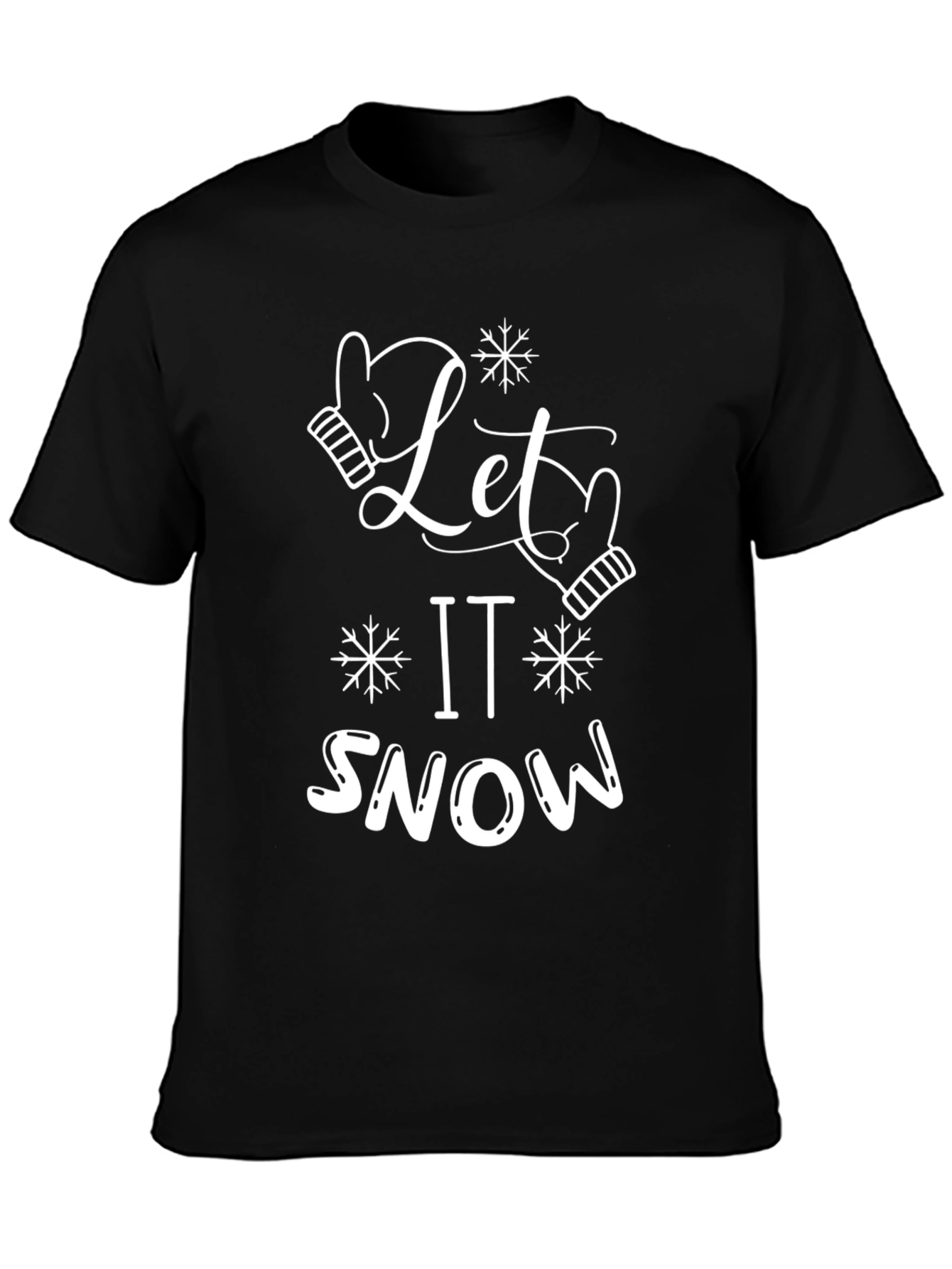 Let It Snow Graphic Tee - Holiday Shirt