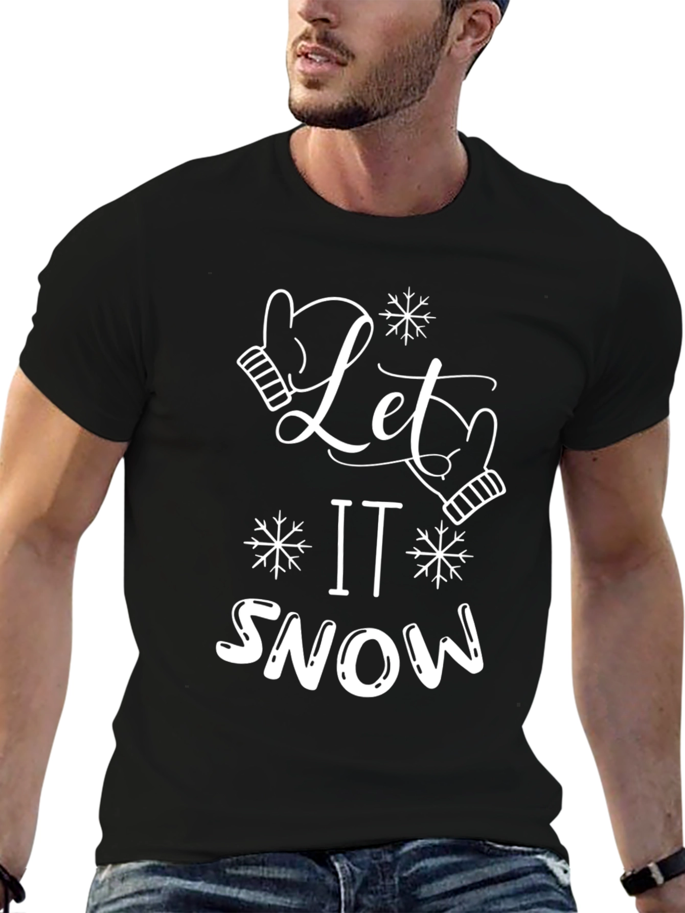 Let It Snow Graphic Tee - Holiday Shirt