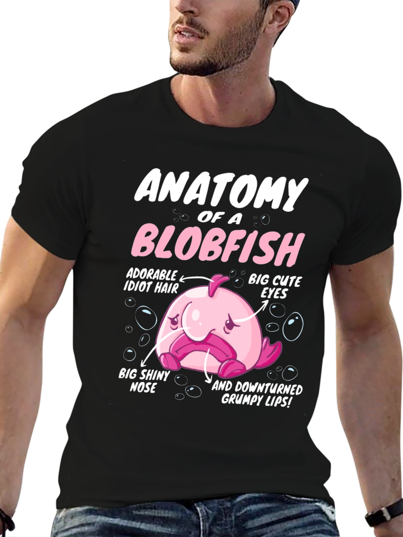 Anatomy of a Blobfish Graphic T-Shirt