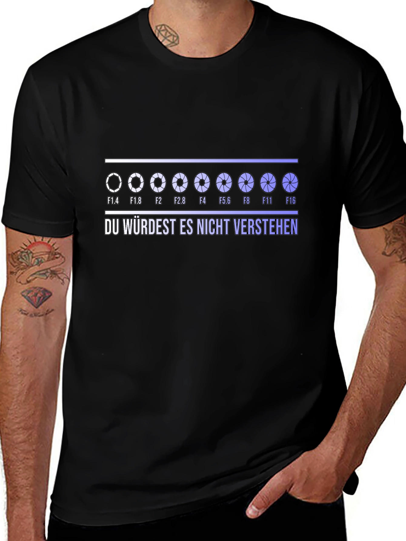 Aperture Humor Graphic T-Shirt