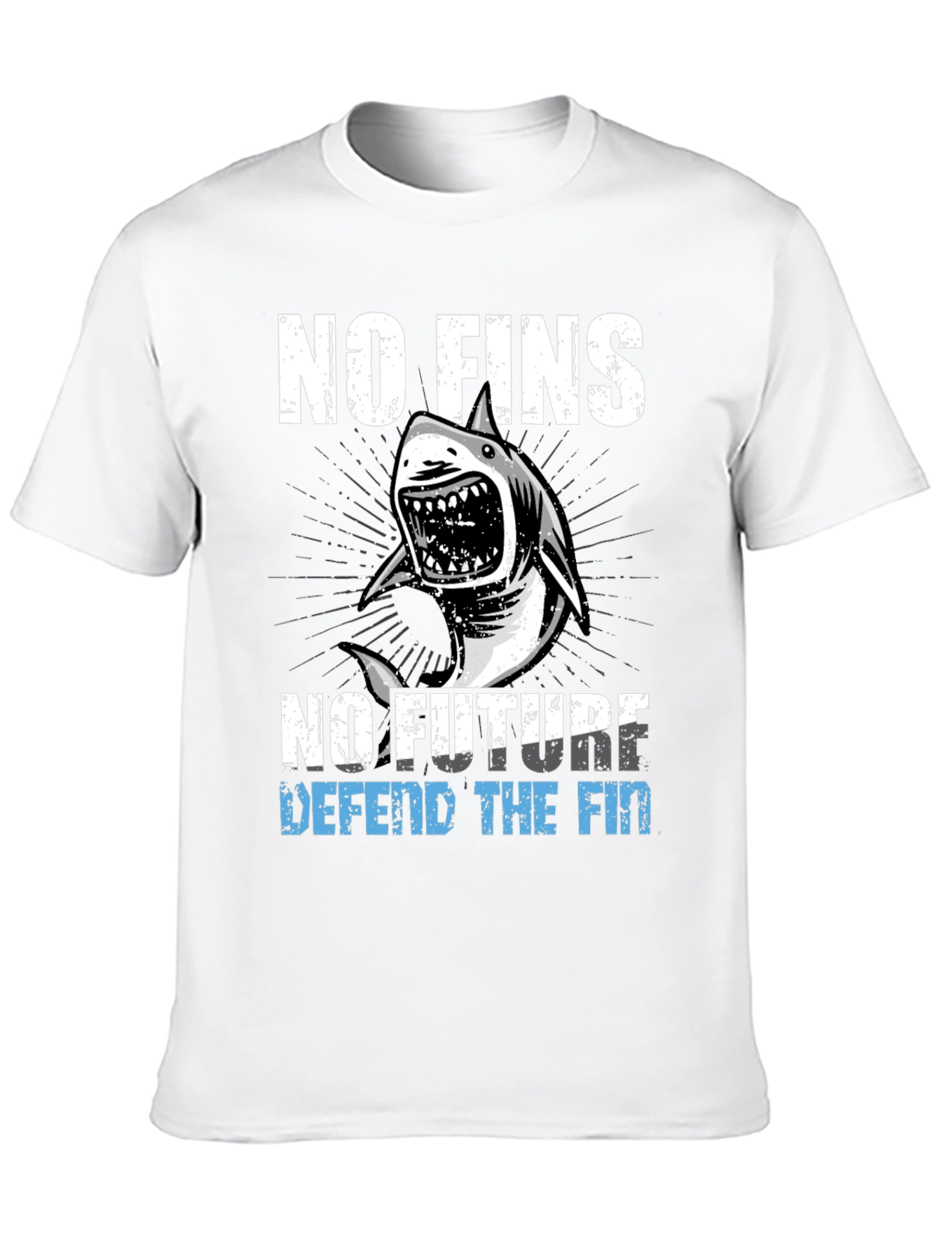 No Fins No Future Shark Graphic Tee