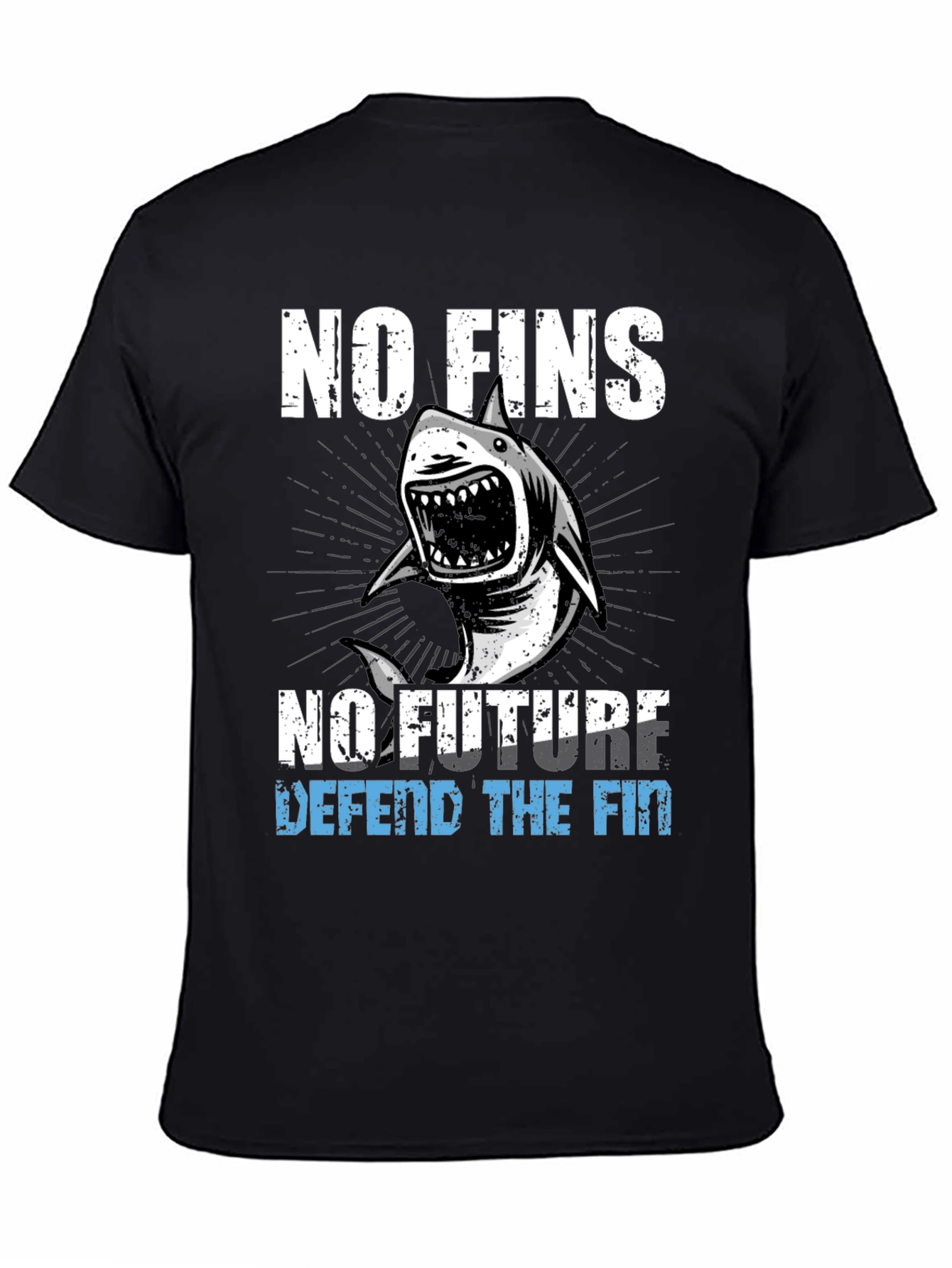 No Fins No Future Shark Graphic Tee