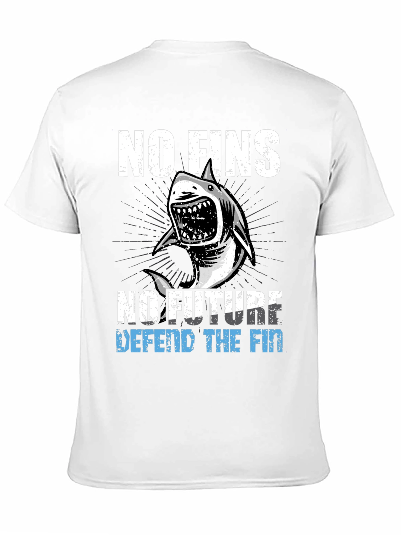 No Fins No Future Shark Graphic Tee