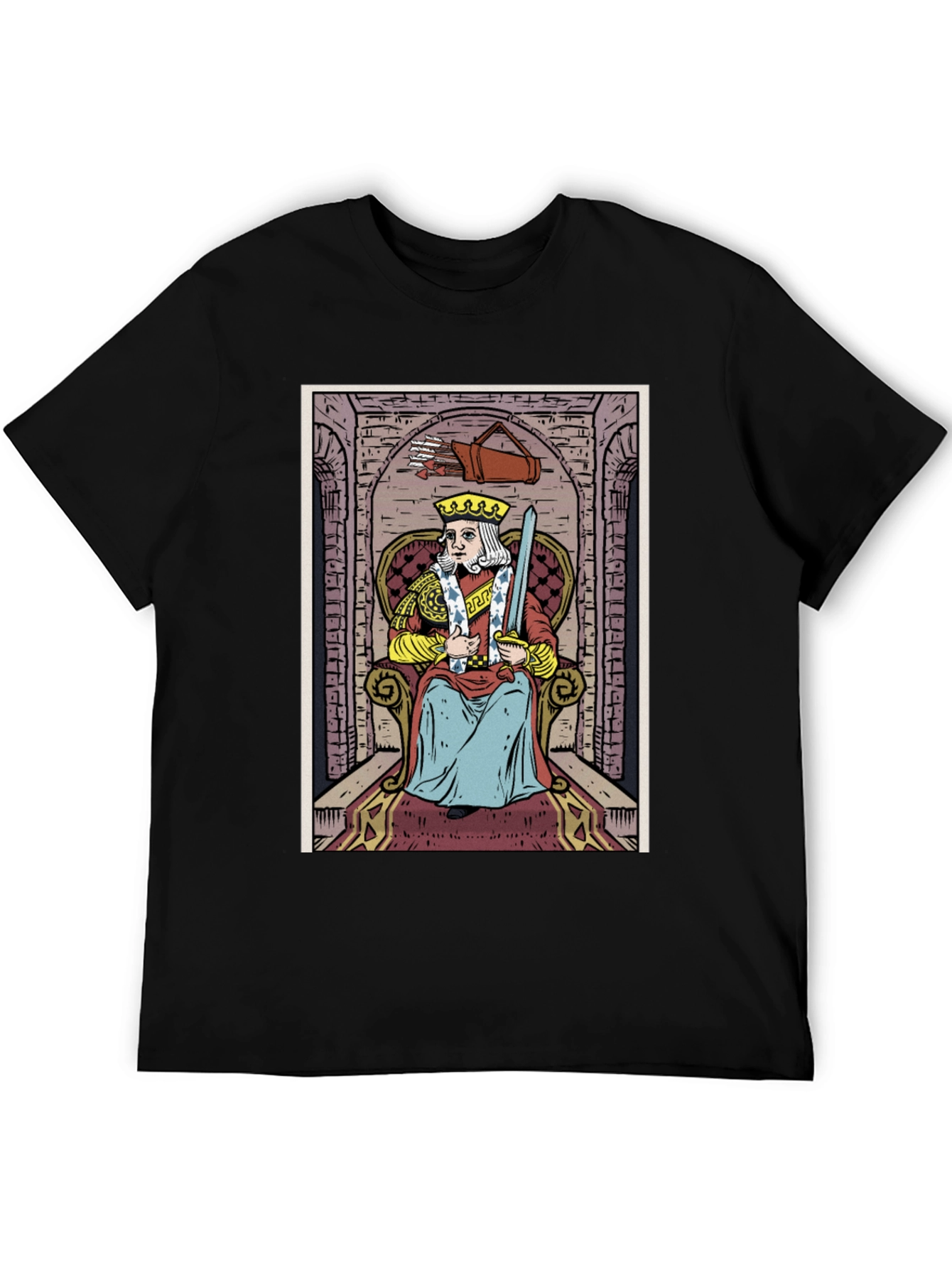 King of Swords Tarot Card T-Shirt