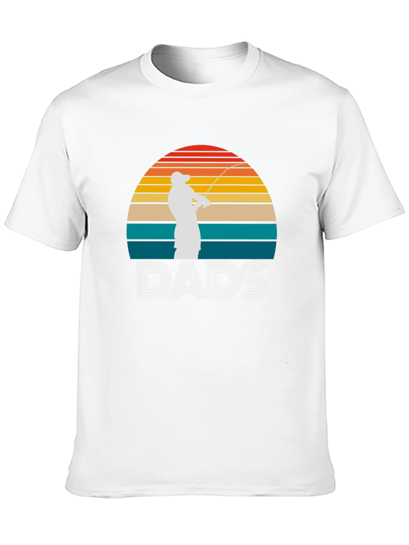Dads Fishing Sunset Graphic Tee - Fathers Day Gift