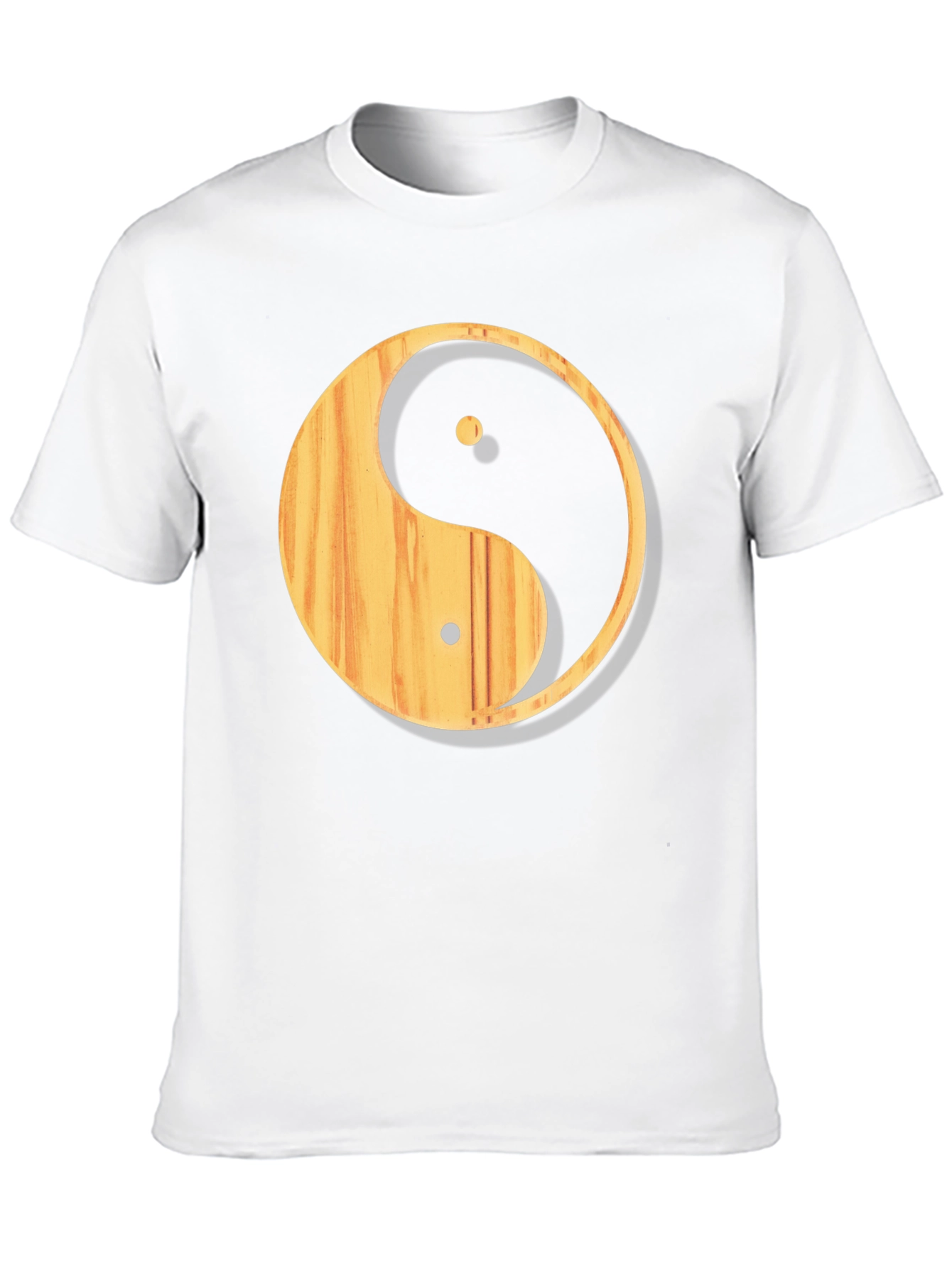 Yin Yang Wood Grain T-Shirt - Casual Comfort
