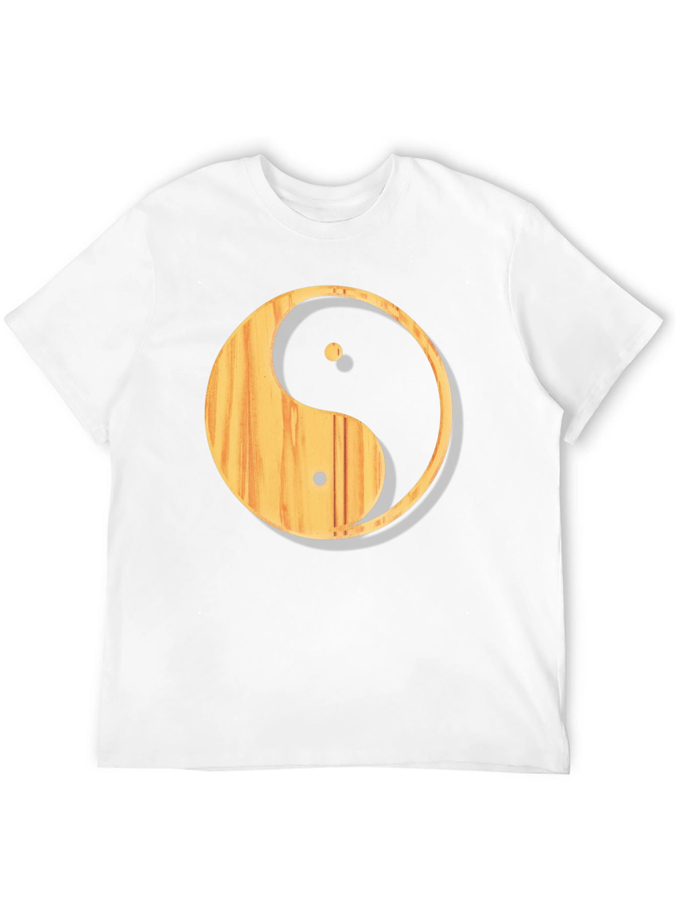 Yin Yang Wood Grain T-Shirt - Casual Comfort