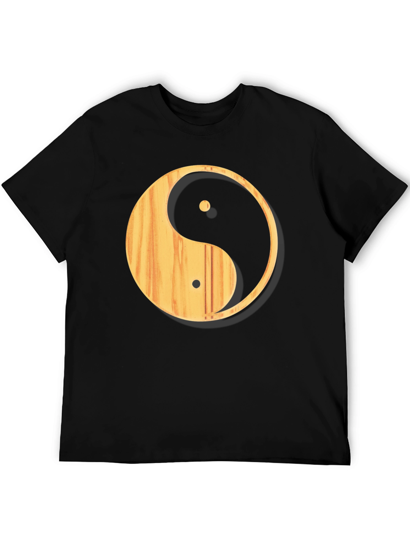 Yin Yang Wood Grain T-Shirt - Casual Comfort